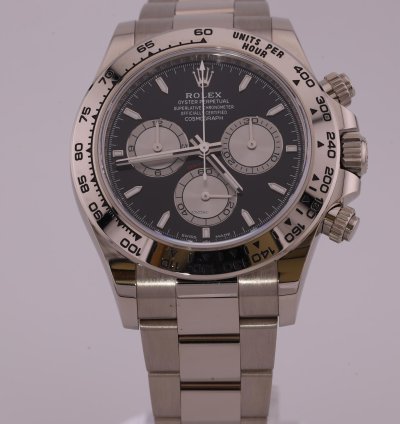 Rolex Daytona 2023 Cosmograph Daytona White Gold Black Dial 126509