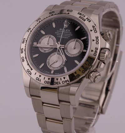 Rolex Daytona 2023 Cosmograph Daytona White Gold Black Dial 126509