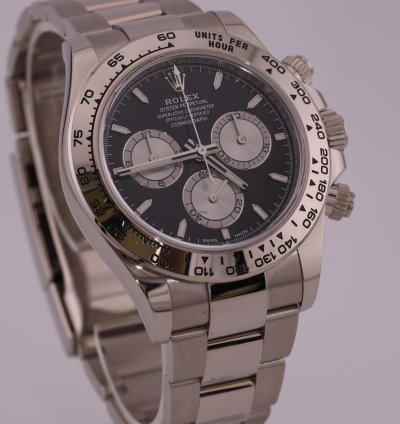 Rolex Daytona 2023 Cosmograph Daytona White Gold Black Dial 126509