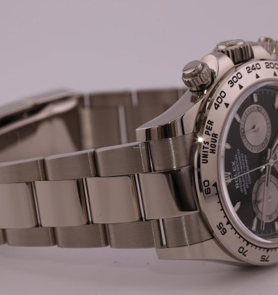 Rolex Daytona 2023 Cosmograph Daytona White Gold Black Dial 126509