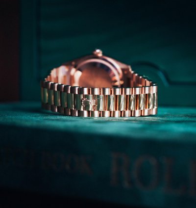 Rolex Day-date 36 Rainbow Baguette 128235 President
