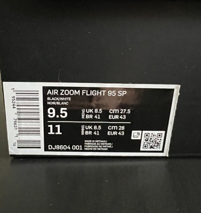 Supreme Nike Air Zoom Air Flight 95 Size 9 5 Black