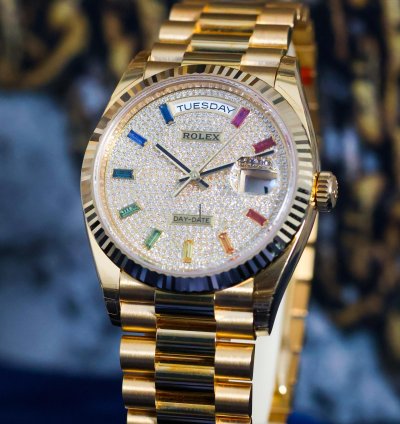 Rolex Day-date 36 Rainbow Dail Unworn