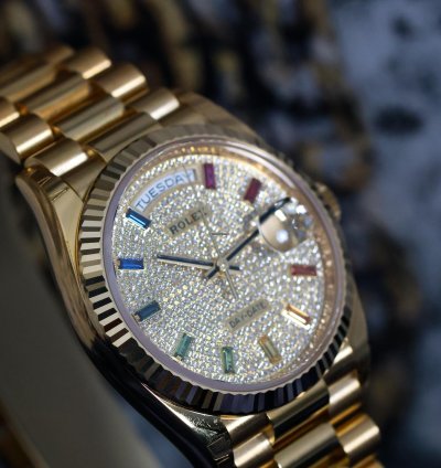Rolex Day-date 36 Rainbow Dail Unworn