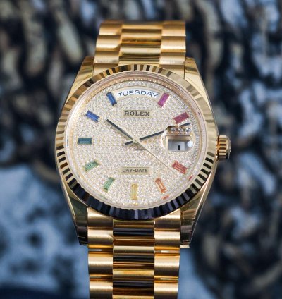Rolex Day-date 36 Rainbow Dail Unworn