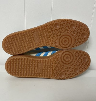 Adidas Samba Og Sporty Rich Cream Blue ie7096 Size 11
