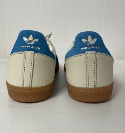 Adidas Samba Og Sporty Rich Cream Blue ie7096 Size 11