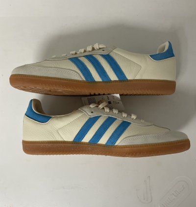 Adidas Samba Og Sporty Rich Cream Blue ie7096 Size 11