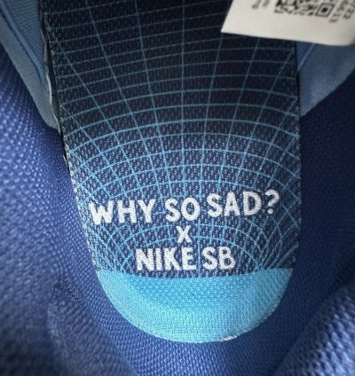 Nike Sb Dunk Why So Sad