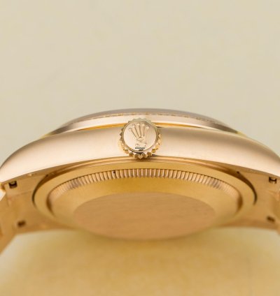 Rolex Day-date 36 Ref 118388 Carousel Green Jade Dial Diamond Dial Bezel And Shoulders 18k Yellow Gold
