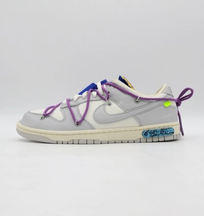 Dm1602-107 Off-white Nike Dunk Low Sail Neutral Gray Lot 48 Of 50