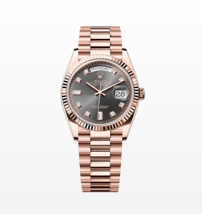 Rolex Day-date 36 Rhodium Diamond Dial