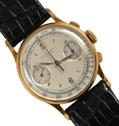 Patek Philippe Chronograph 130 Indelible Silver Dial Yellow Gold 18kt 1946