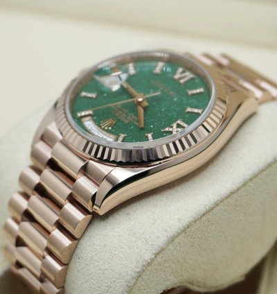 Rolex Day-date 36 Rose Aventurin Aventurine 2024 Neu Full Set