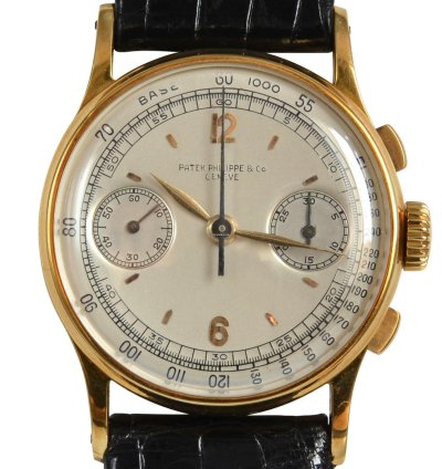 Patek Philippe Chronograph 130 Indelible Silver Dial Yellow Gold 18kt 1946