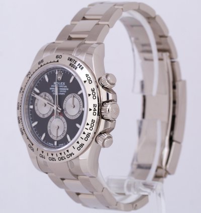 Rolex Daytona 2023 New Papers Rolex Daytona Cosmograph Black 18k White Gold 40mm 126509 Box