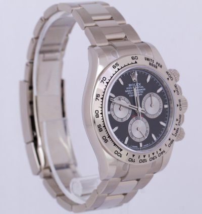 Rolex Daytona 2023 New Papers Rolex Daytona Cosmograph Black 18k White Gold 40mm 126509 Box