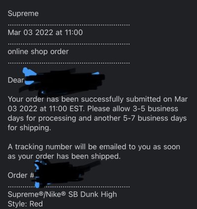 Supreme Nike Dunk High - Red Navy