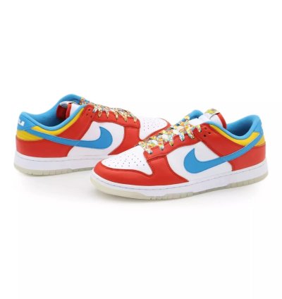 Dh8009-600 Nike Dunk Low Lebron James Fruity Pebbles Habanero Red