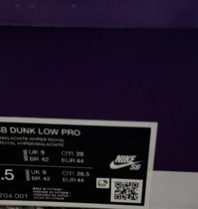 Nike Sb Hyper Royal Malachite Dunk Low