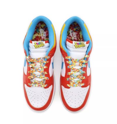 Dh8009-600 Nike Dunk Low Lebron James Fruity Pebbles Habanero Red