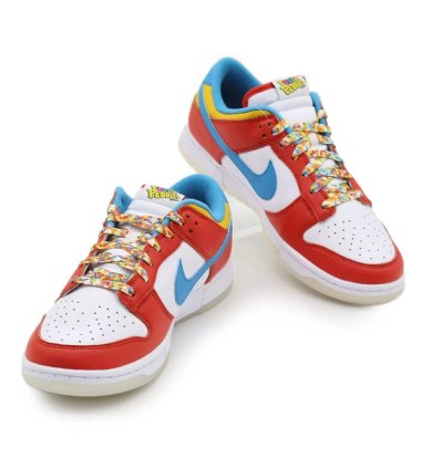 Dh8009-600 Nike Dunk Low Lebron James Fruity Pebbles Habanero Red