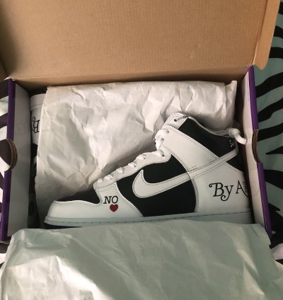 Supreme Nike Dunk High Black White