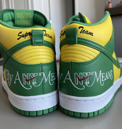 Supreme Nike Dunk High By Any Means Brazil