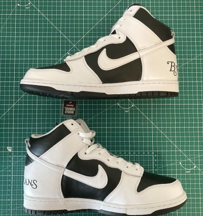 Supreme Nike Dunk High By Any Means New White Us 10 5