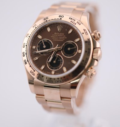 Rolex Daytona 2023 Rolex Daytona Rose Gold Chocolate Dial 116505