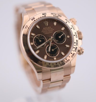Rolex Daytona 2023 Rolex Daytona Rose Gold Chocolate Dial 116505