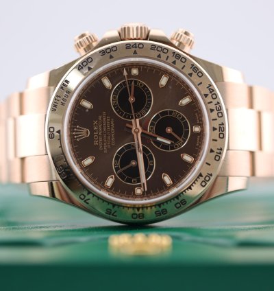 Rolex Daytona 2023 Rolex Daytona Rose Gold Chocolate Dial 116505