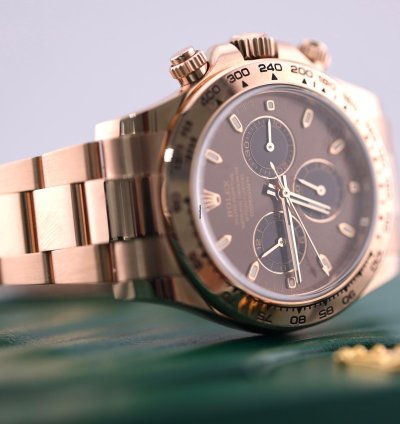 Rolex Daytona 2023 Rolex Daytona Rose Gold Chocolate Dial 116505