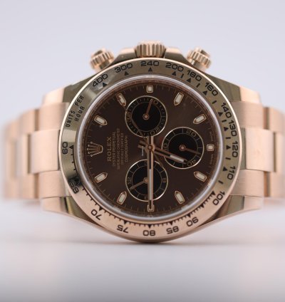 Rolex Daytona 2023 Rolex Daytona Rose Gold Chocolate Dial 116505