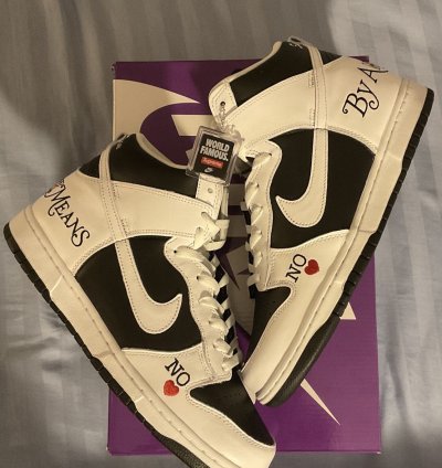 Supreme Nike Dunk High By Any Means Size 10