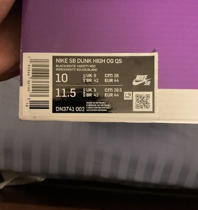 Supreme Nike Dunk High By Any Means Size 10