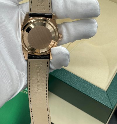 Rolex Day-date 36 Rose Gold Silver Rhodium