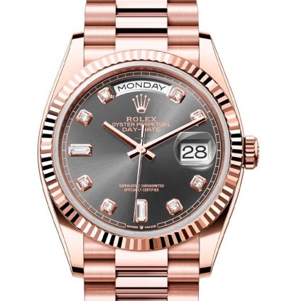 Rolex Day-date 36 Slate Diamond Dial