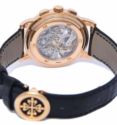 Patek Philippe Chronograph 5070 18k Rose Gold Chronograph Mens Watch Box Papers 05 5070r