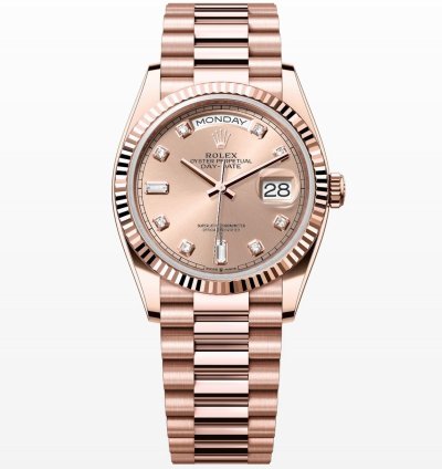 Rolex Day-date 36 Sundust Diamond Dial Unworn