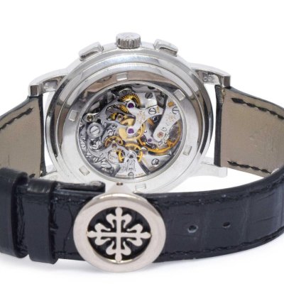 Patek Philippe Chronograph 5070 18k White Gold Mens 42mm Watch Archives 5070g