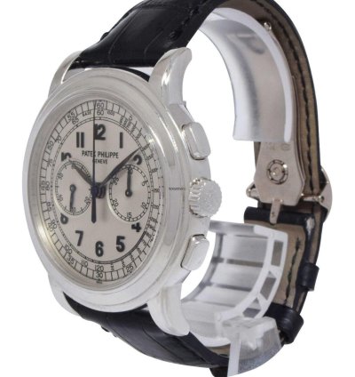 Patek Philippe Chronograph 5070 18k White Gold Mens 42mm Watch Archives 5070g