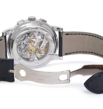 Patek Philippe Chronograph 5070 18k White Gold Mens 42mm Watch Archives 5070g
