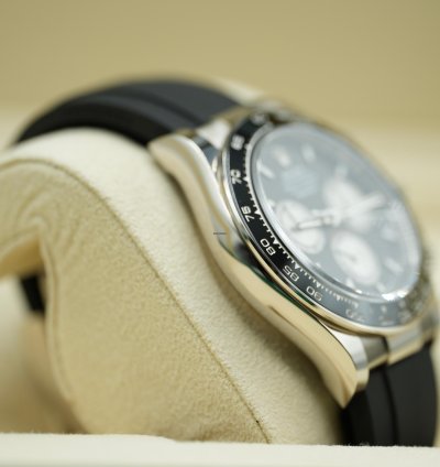 Rolex Daytona 2023 White Gold Daytona Oysterflex Black Dial New Release Box Papers 126519ln
