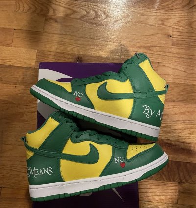 Supreme Nike Dunk Sb High By Any Means Brazil