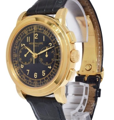 Patek Philippe Chronograph 5070 18k Yellow Gold Mens 42mm Watch 5070j