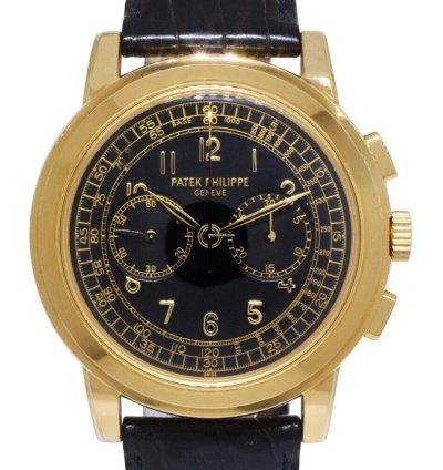Patek Philippe Chronograph 5070 18k Yellow Gold Mens 42mm Watch 5070j