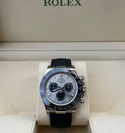 Rolex Daytona 2023 White Gold Daytona Oysterflex Grey Dial Unworn Box And Papers 116519ln