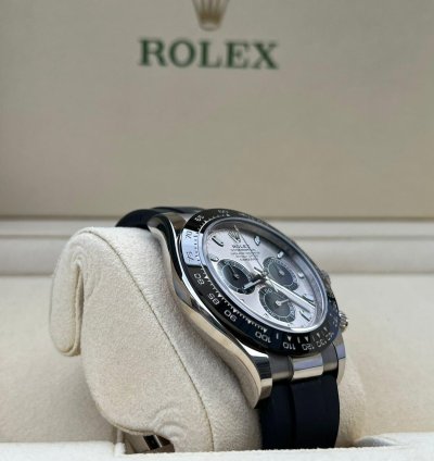 Rolex Daytona 2023 White Gold Daytona Oysterflex Grey Dial Unworn Box And Papers 116519ln
