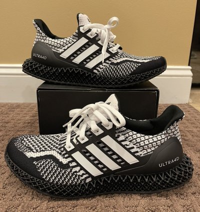 Adidas Ultra 4d Core Black Cloud White